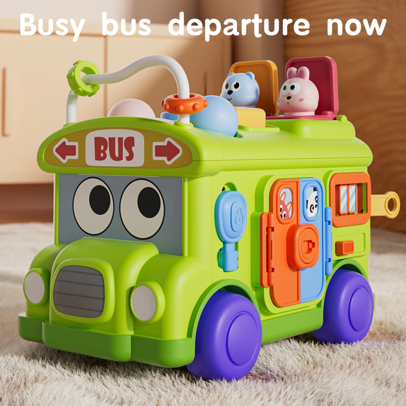 Travel Accessories Baby - Brinquedo Educativo Montessori Ônibus Atividades para