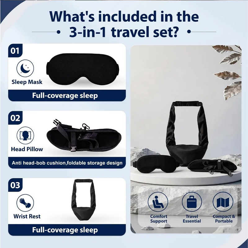 Conjunto 3 em 1 para Dormir no - Travel Accessories Long Flight avaliação e preço