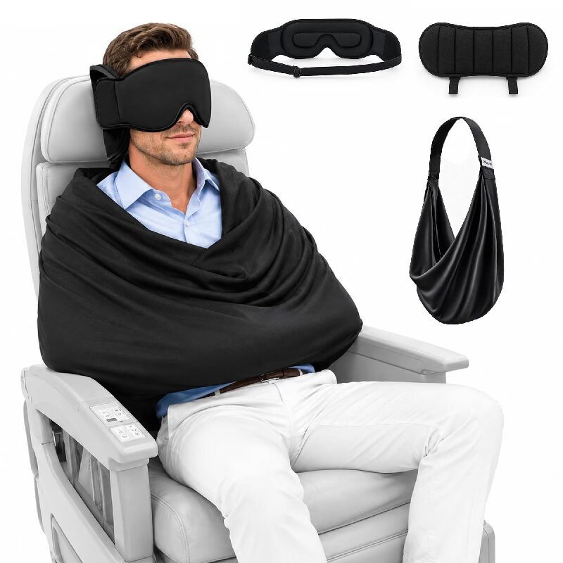 Kit de Sono para Avião 3 em 1: - Travel Accessories Long Flight avaliação e preço