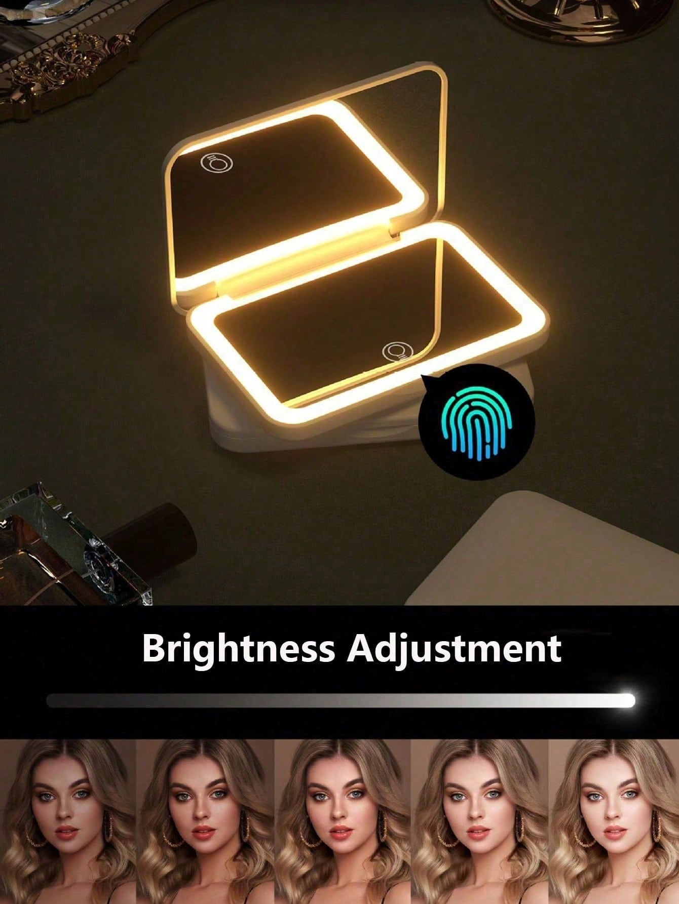 Espelho de maquiagem com LED e - Travel Accessories As Gifts avaliação e preço